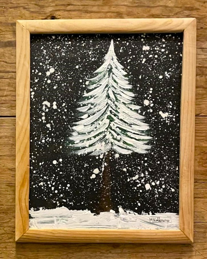 Winter Tree at Night