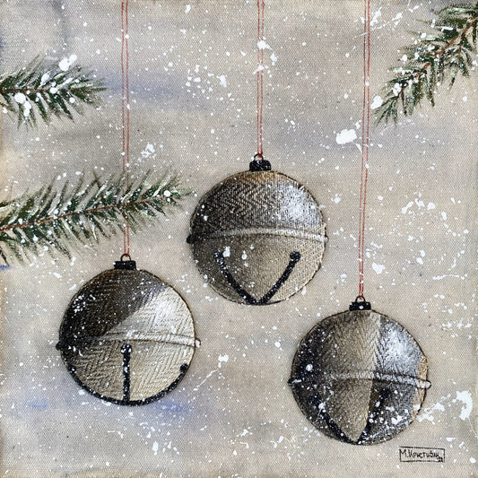 3 Christmas Bells | print