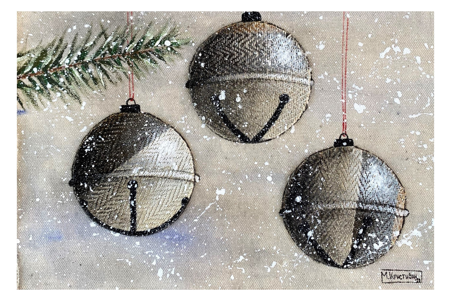 3 Christmas Bells | cards