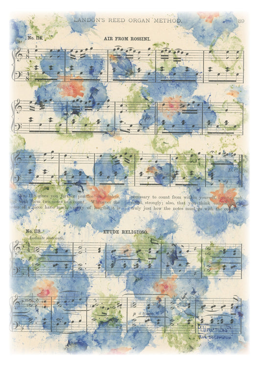 Blue Delphiniums 5 | card