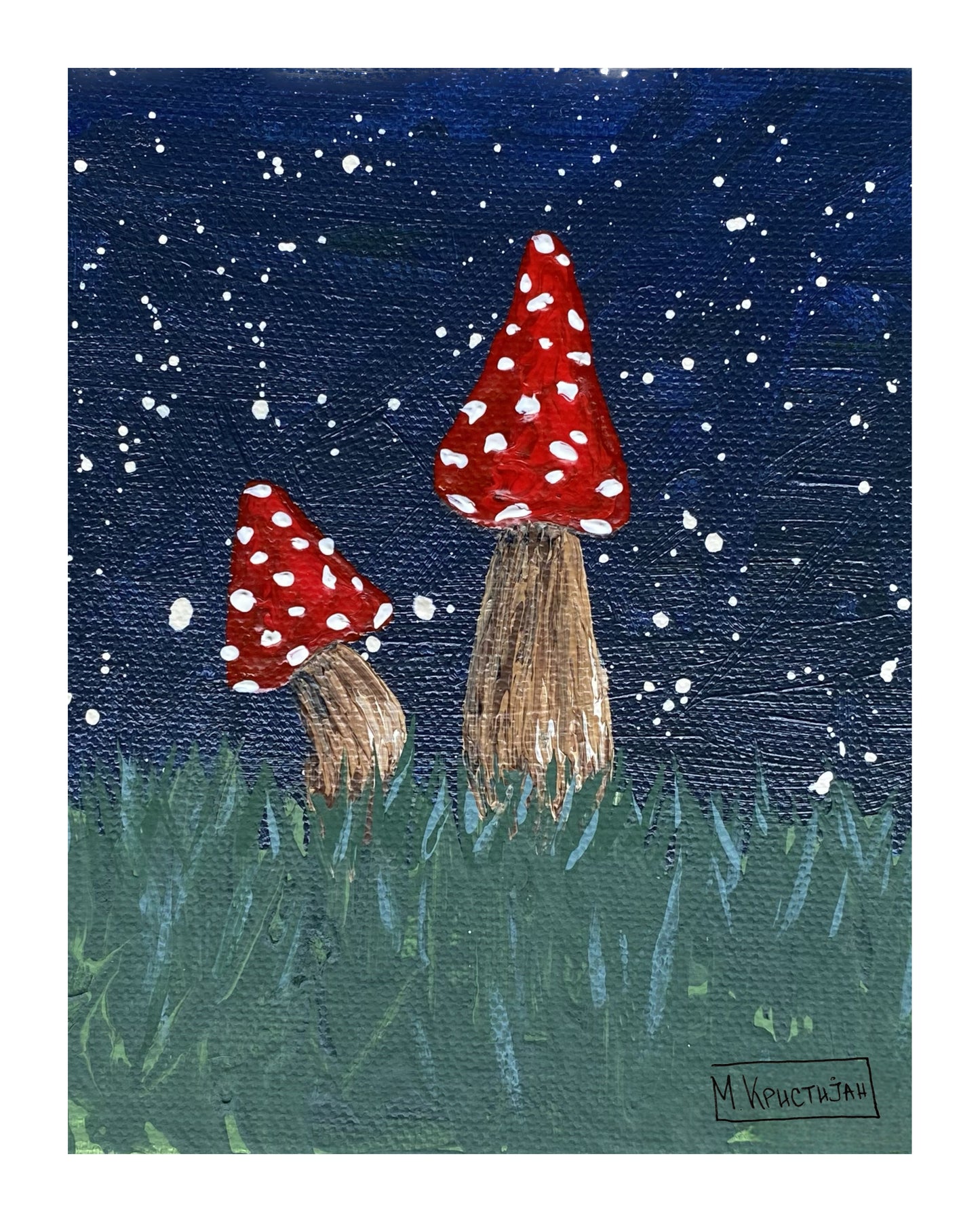 Mushrooms at Night | print