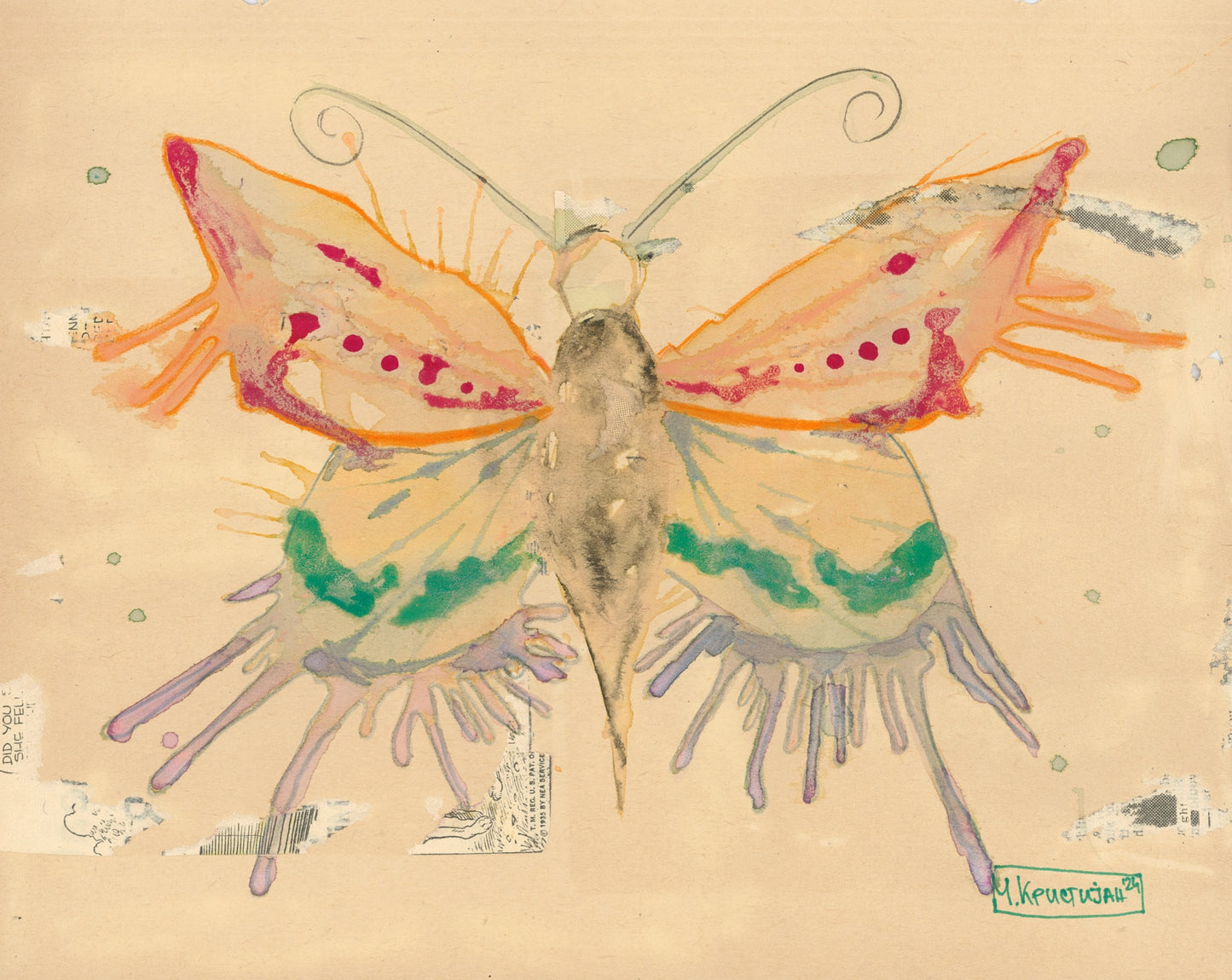 Rainbow Butterfly | print
