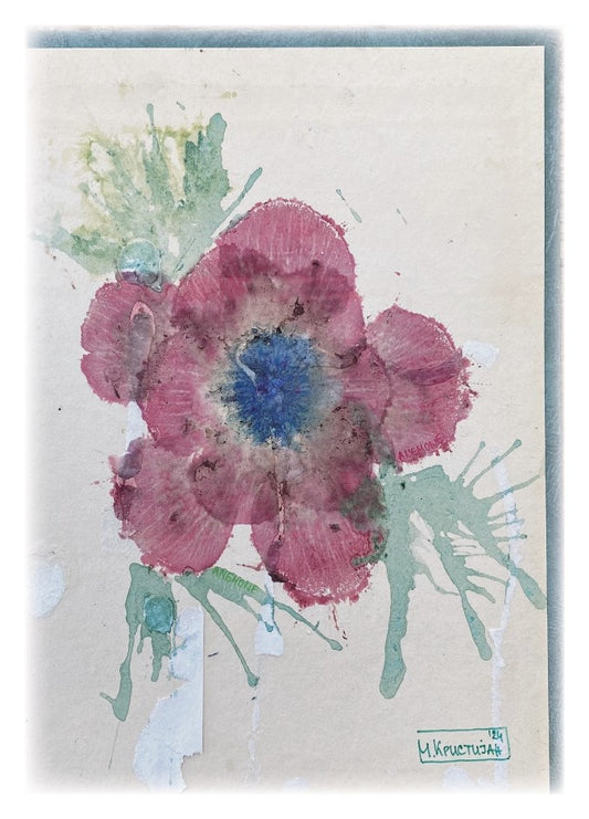 Red Anemone | card