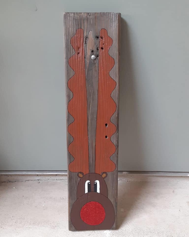 Rudolph Wood Decor