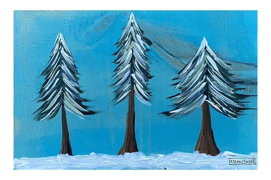Three Winter Trees | card