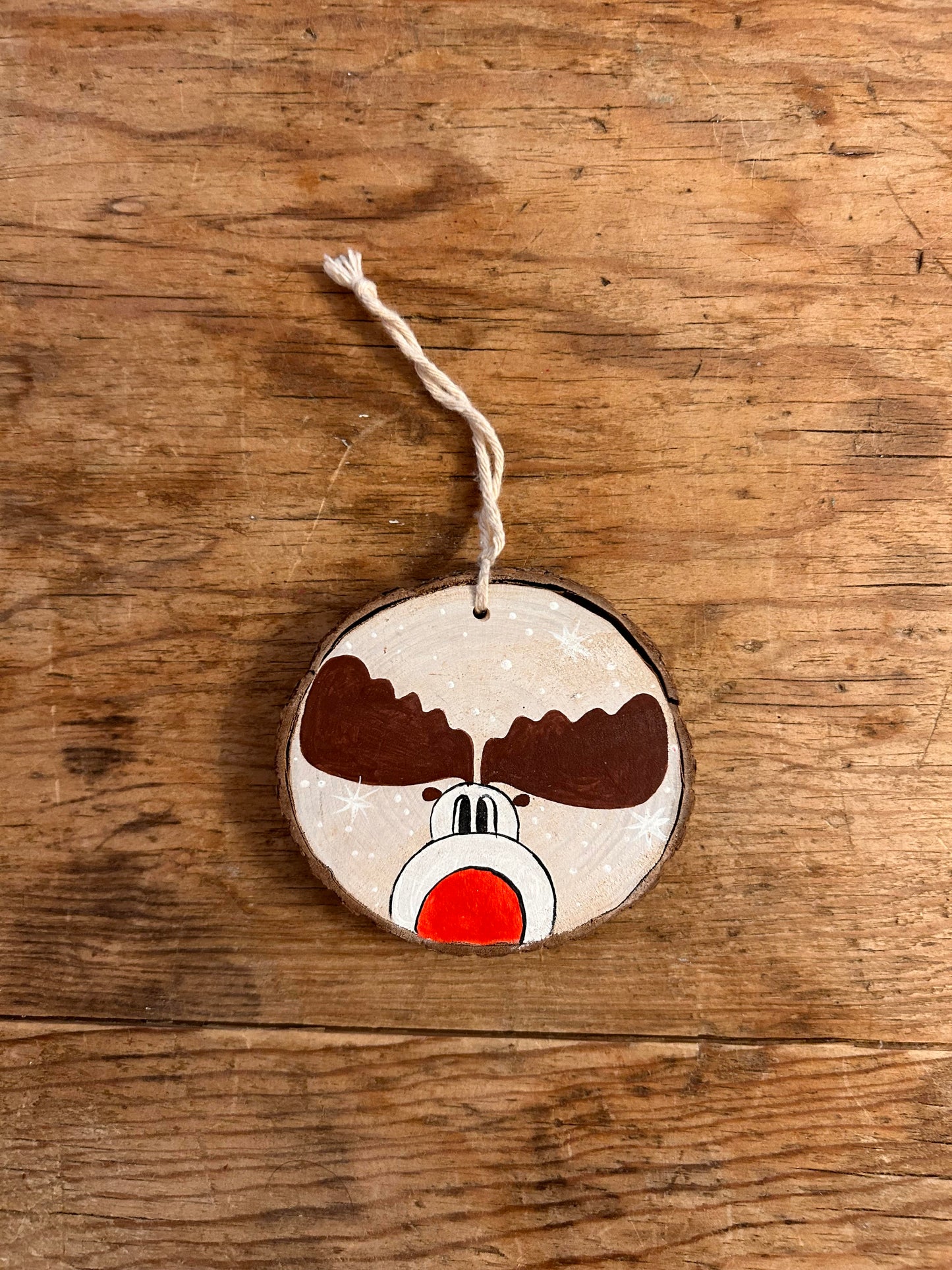 White Rudy Ornament