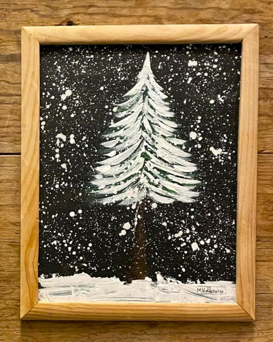 Winter Tree at Night